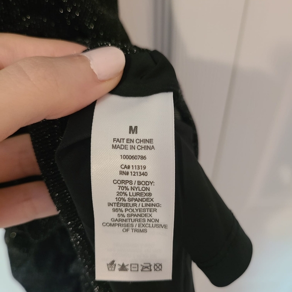 NWOT Garage Ruched Bodycon Sparkly Mesh Black Dress 👑🌴 - Picture 7 of 10